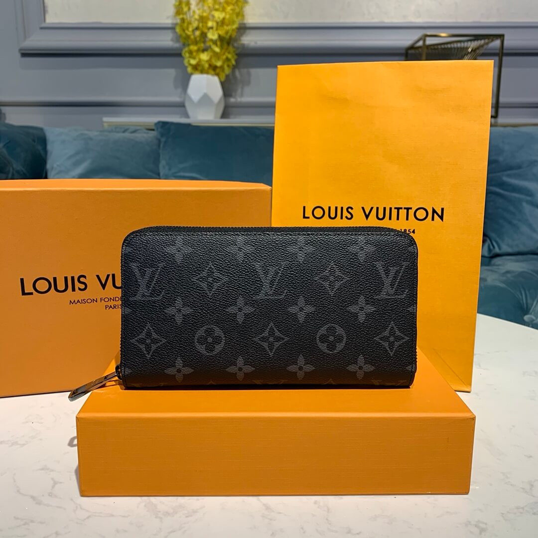 Louis Vuitton Monogram Eclipse Zippy Wallet M60017