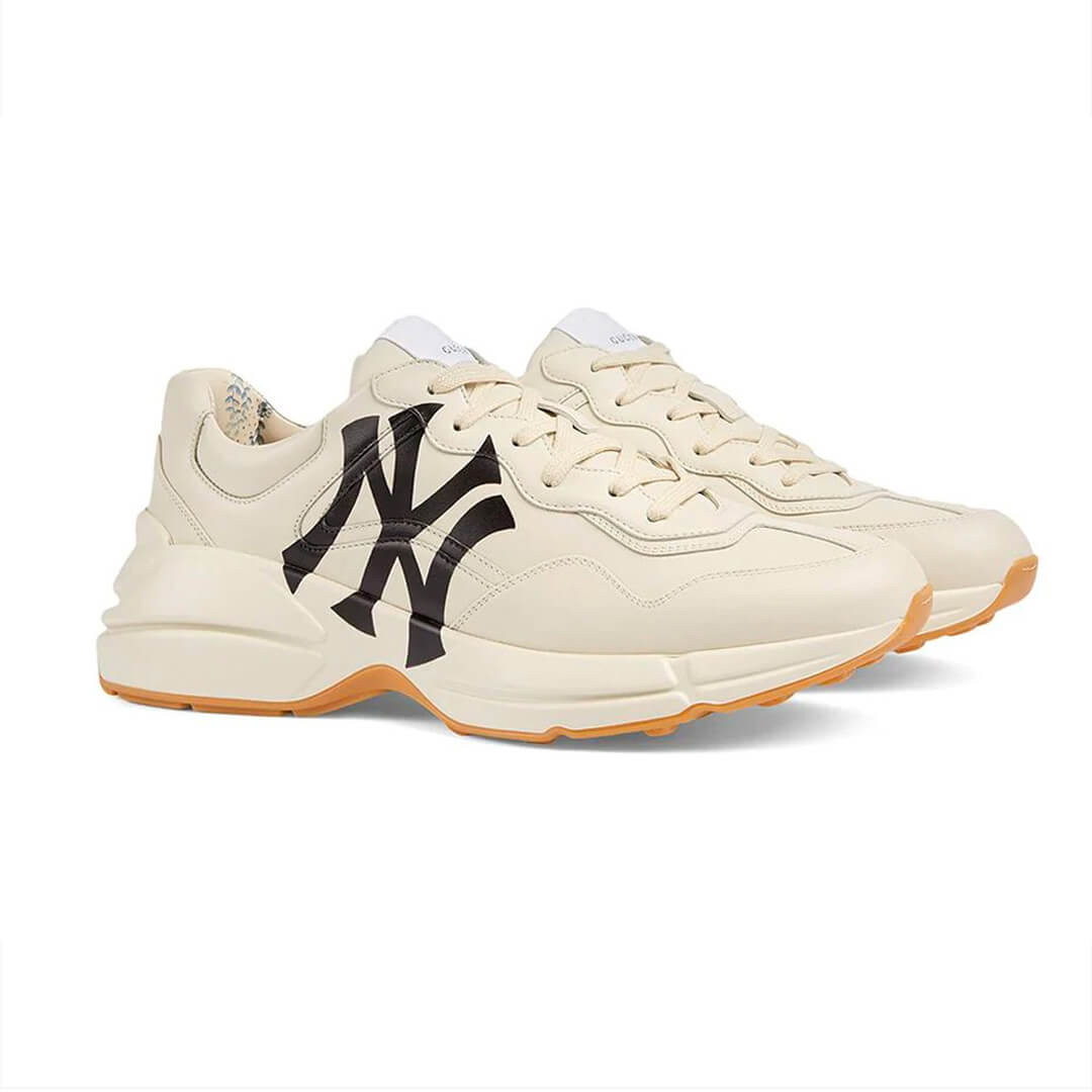 Gucci Rhyton Sneaker with NY Yankees 576963