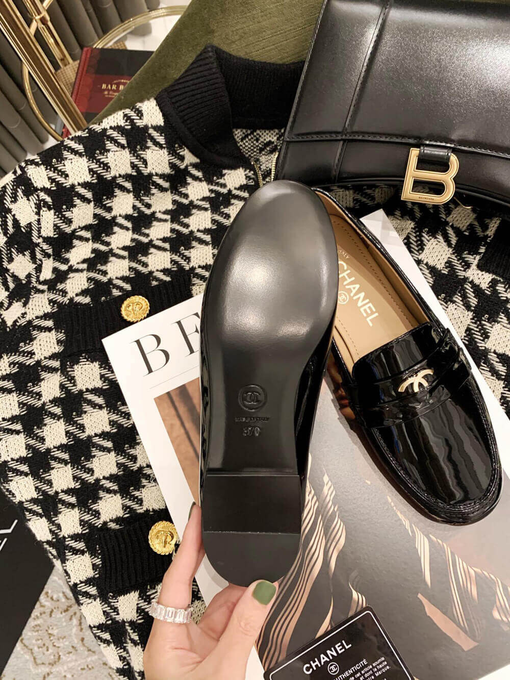 Chanel Patent Leather Loafers G35631