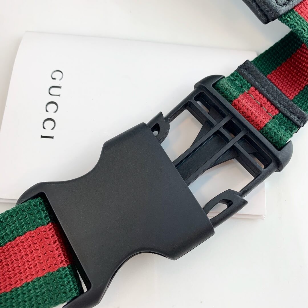 Gucci Print Leather Belt Bag 493869