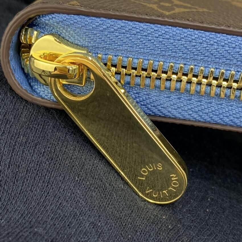 Louis Vuitton Monogram Zippy Wallet M63894 Blue