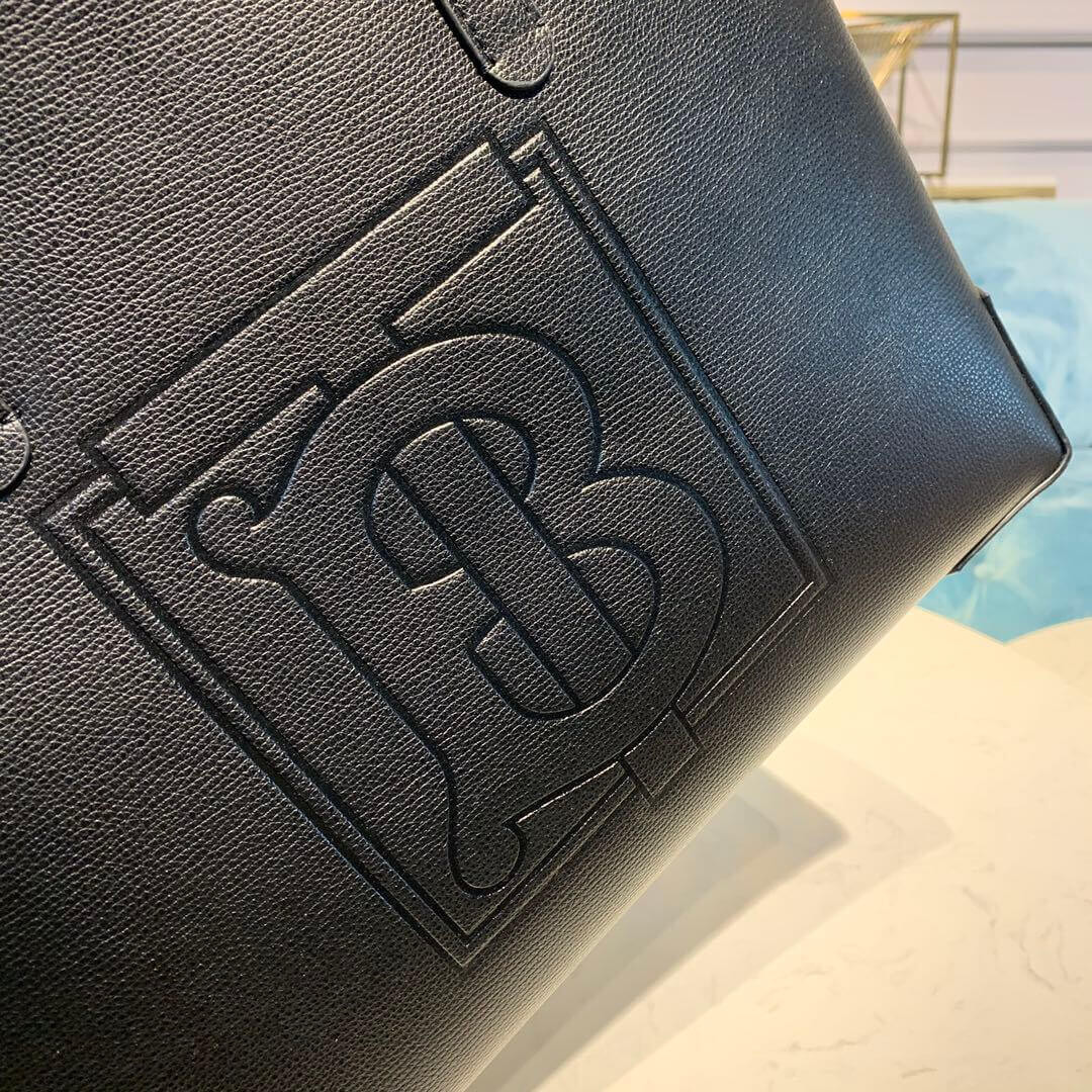 Burberry Embossed Monogram Motif Leather Tote 80196121