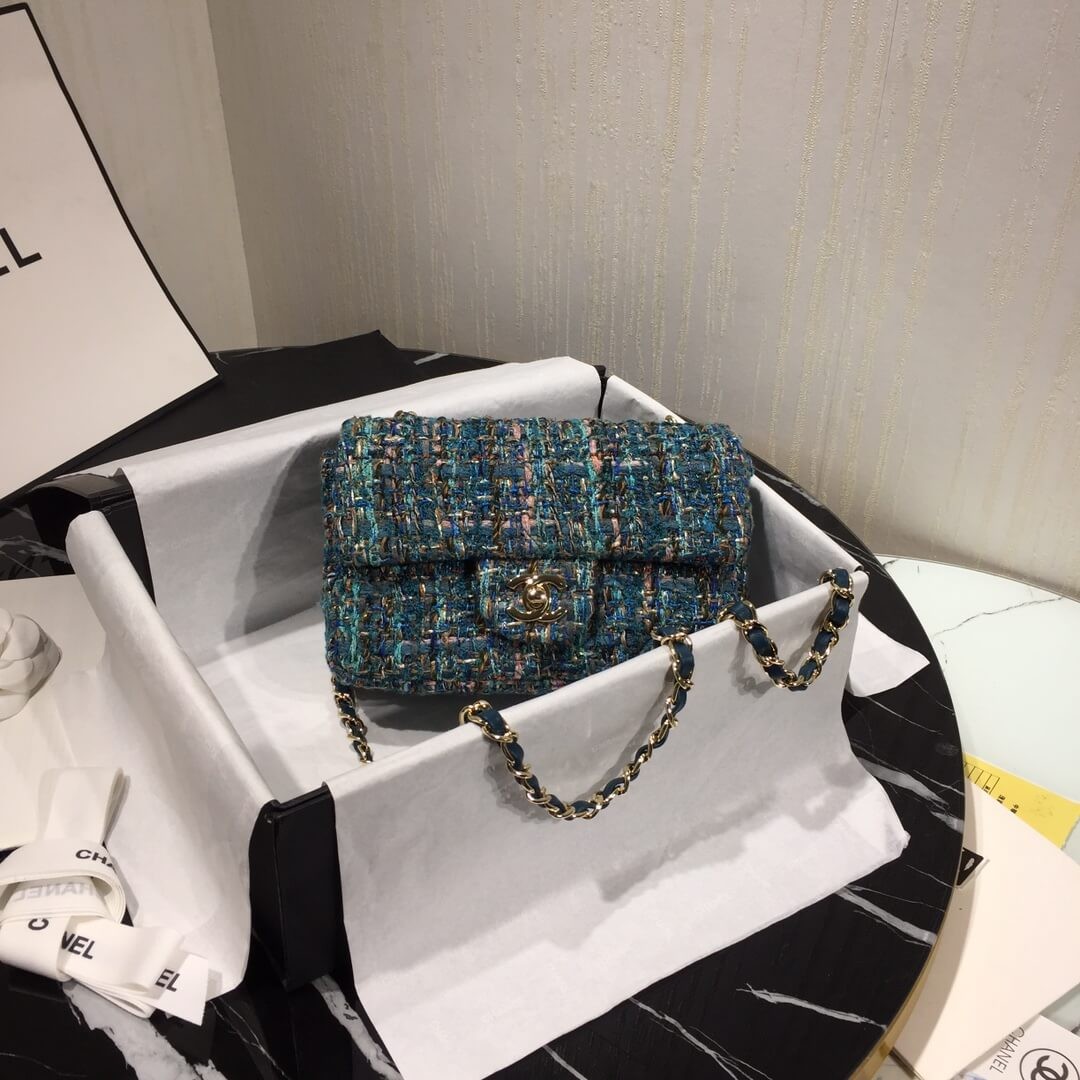 Chanel Tweed Mini Flap Bag A69900