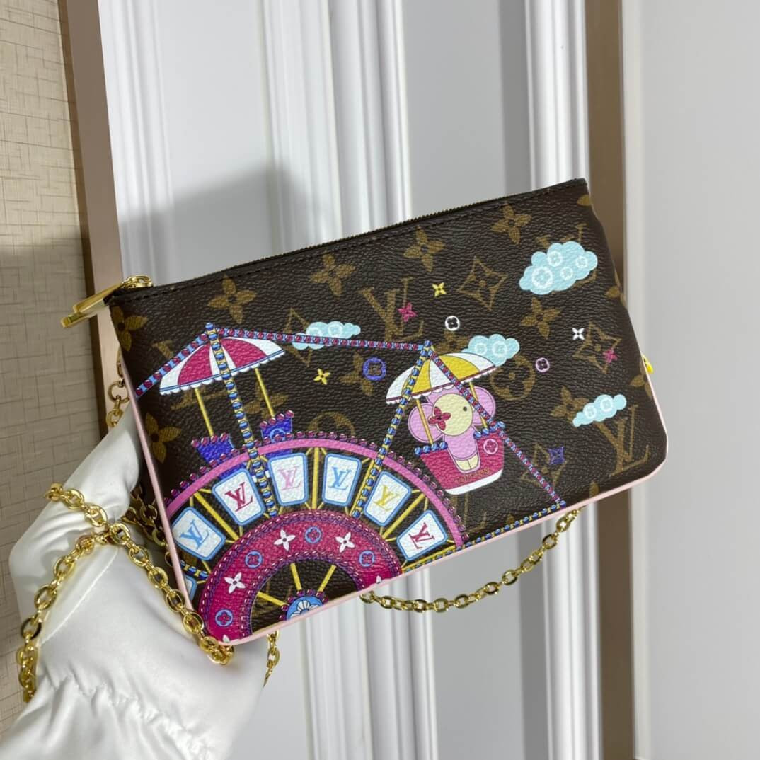 Louis Vuitton Double Zip Pochette M69744