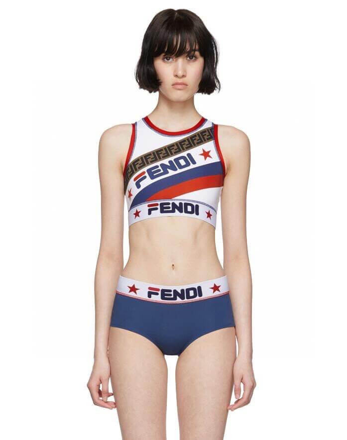 Fendi x Fila Two Piece Swimsuit B925