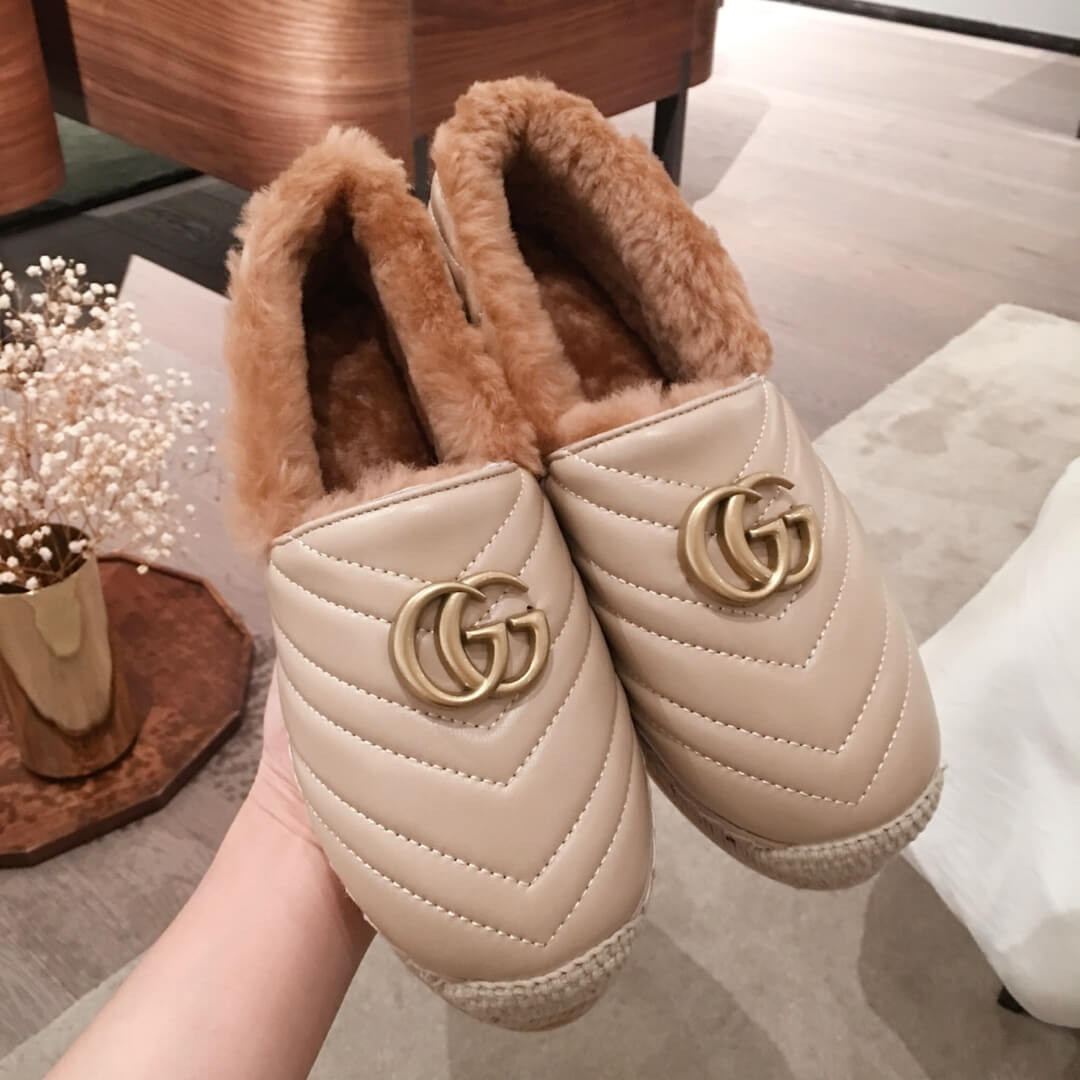 Gucci Leather Espadrille With Double G 551891