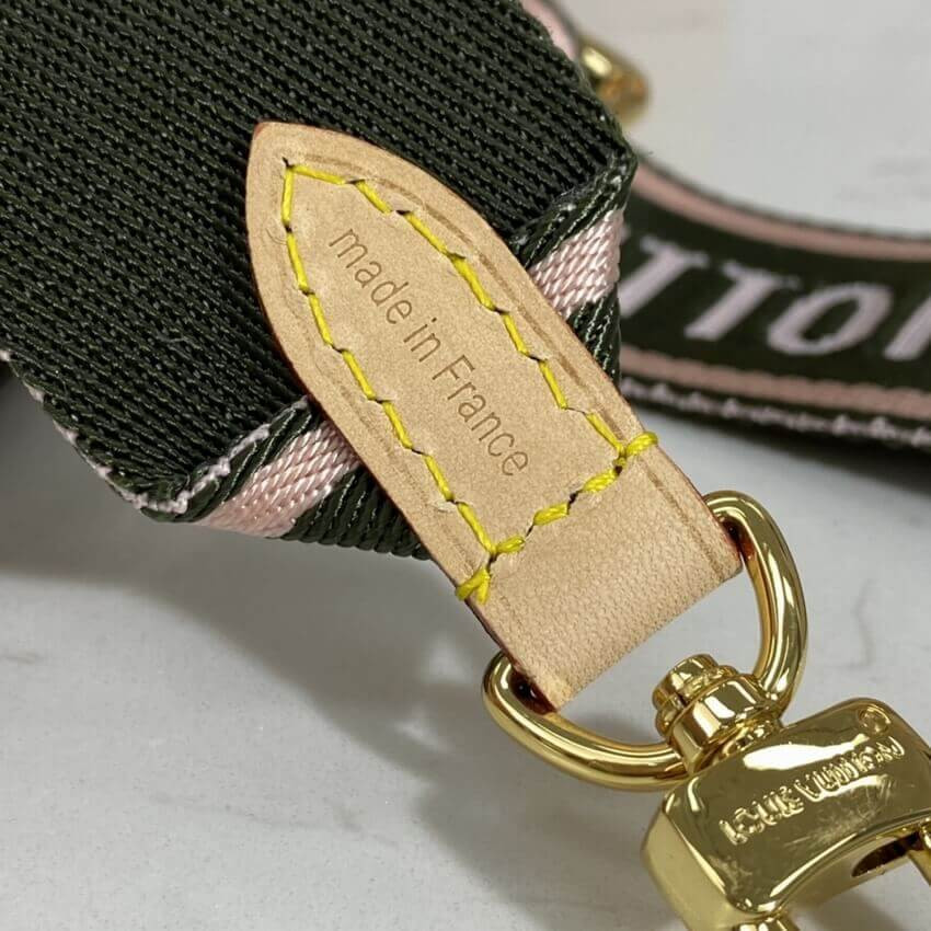 Louis Vuitton Pochette Bandouliere Multi Strap J02487 Khaki&Pink
