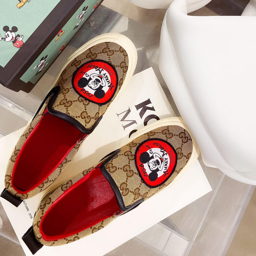 Gucci GG Disney x Gucci Loafer 875605 Black / Red