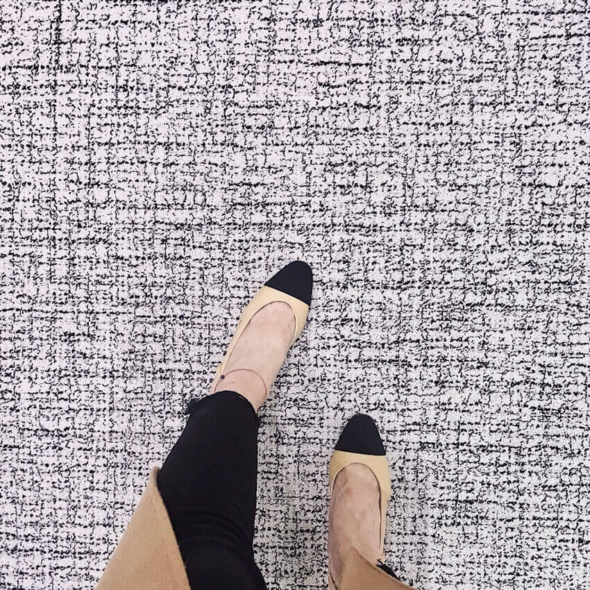 Chanel Goatskin & Grosgrain Slingbacks Beige G31318