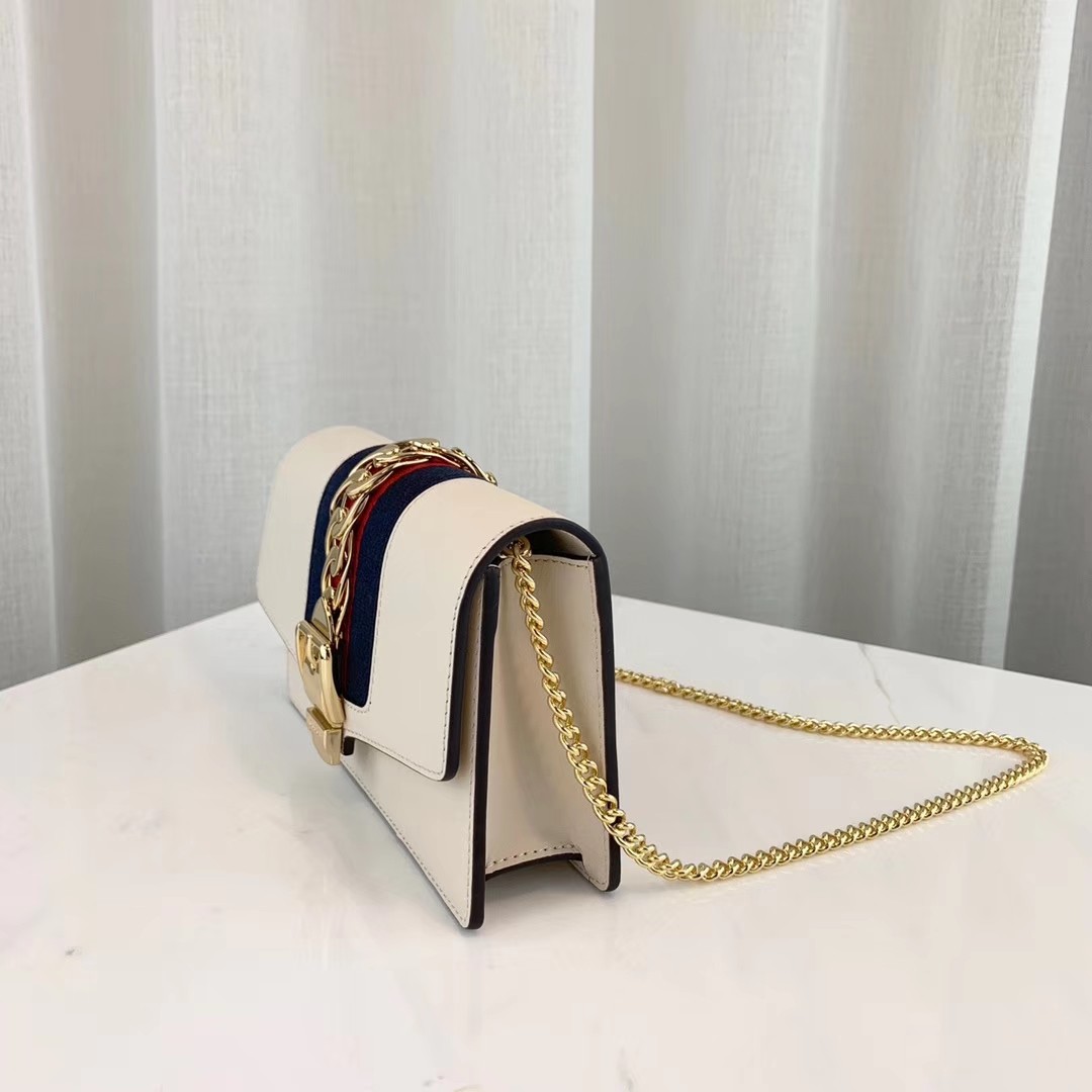 Gucci Sylvie Leather Super Mini Bag 494646
