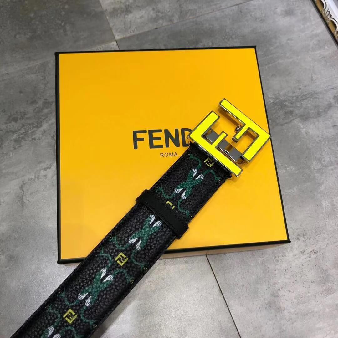 Fendi 40mm Leather Belt 8C057