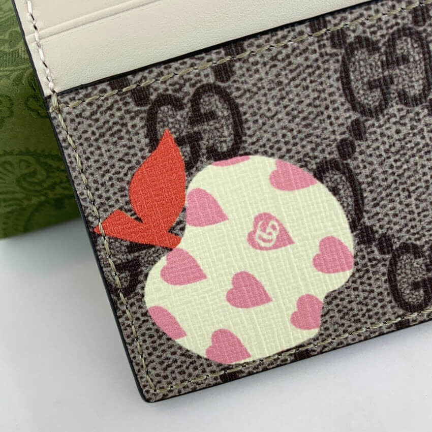 Gucci Les Pommes Card Case Wallet 663923