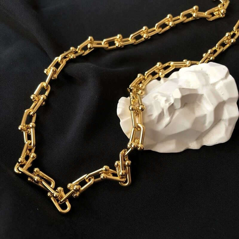 Tiffany & Co Graduated Link Necklace 9651