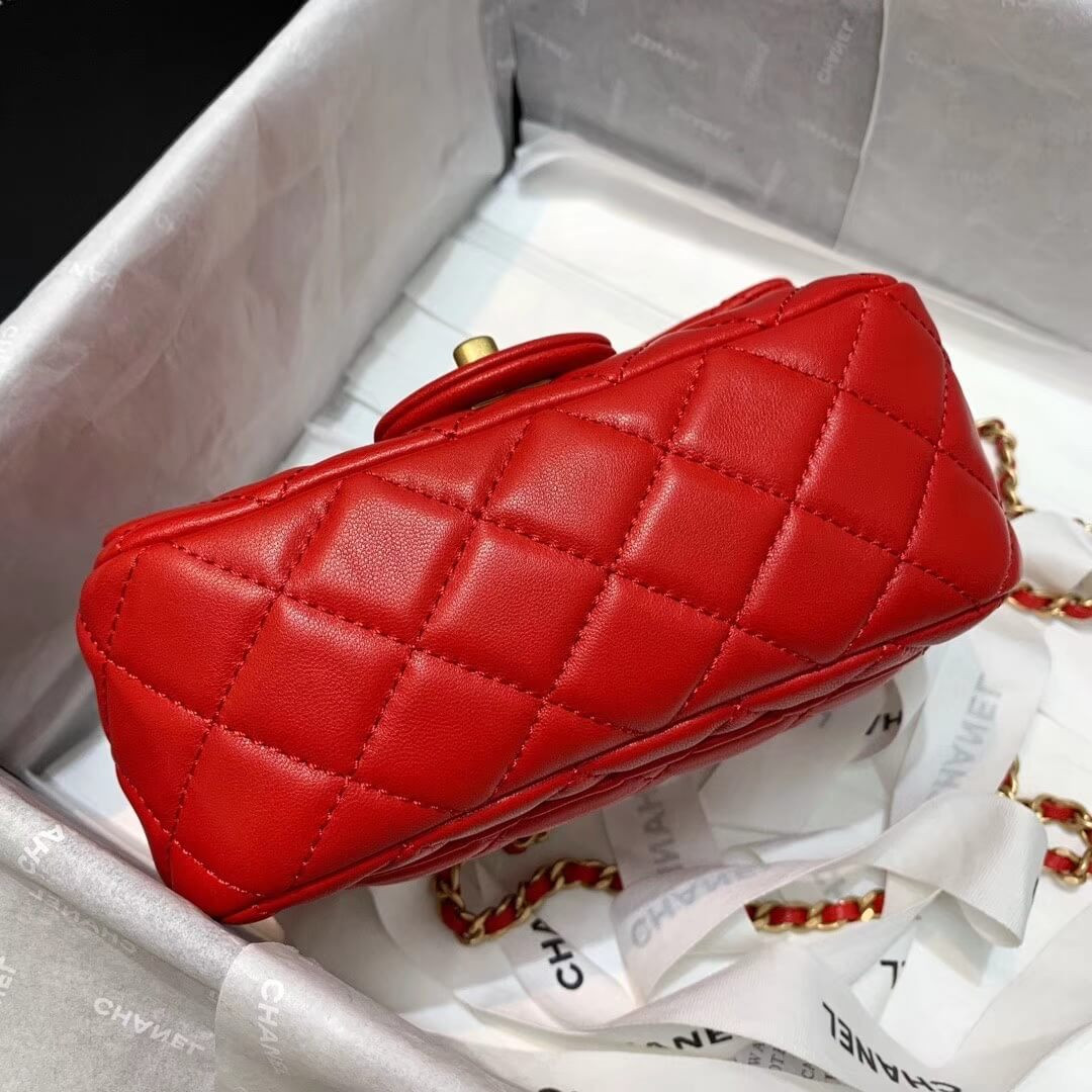 Chanel Lambskin Flap Bag AS1786