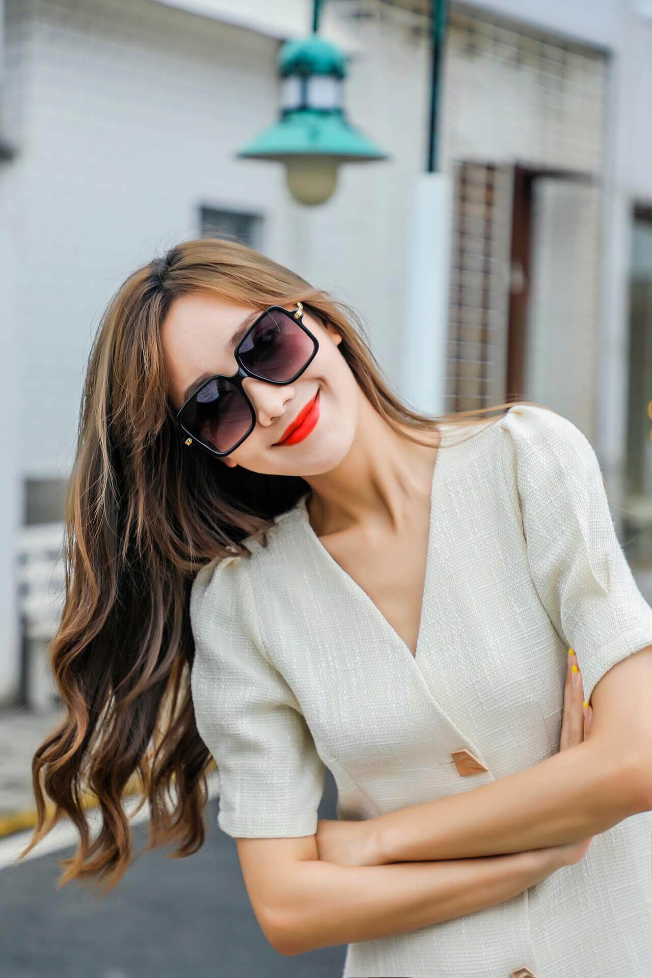 Dior Link 1 Shaded Square Sunglasses 90008