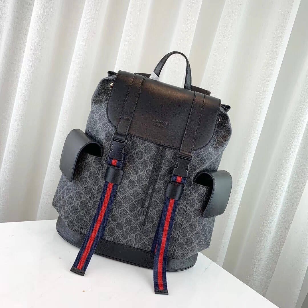 Gucci GG Black Backpack 495563