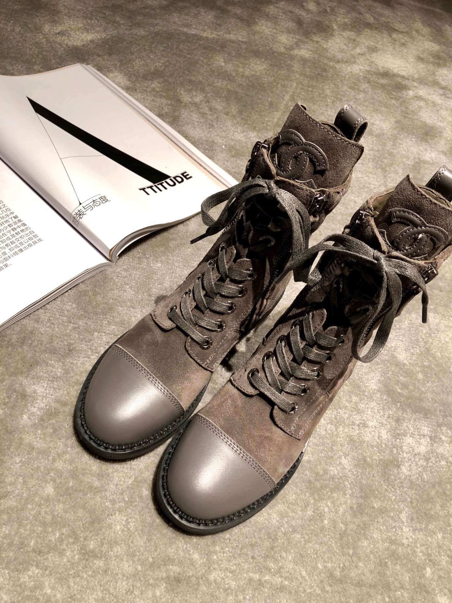 Chanel Frye Harness Boot C1120A
