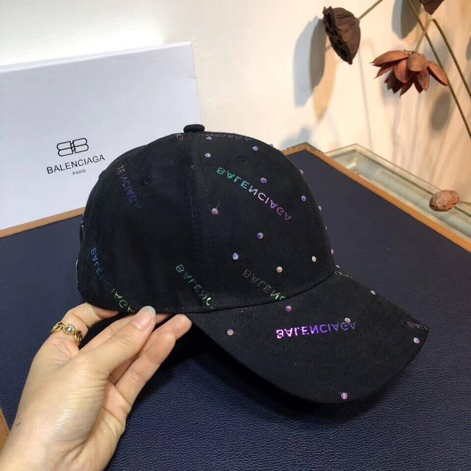 Balenciaga Logo Embroidered Baseball Cap 26896