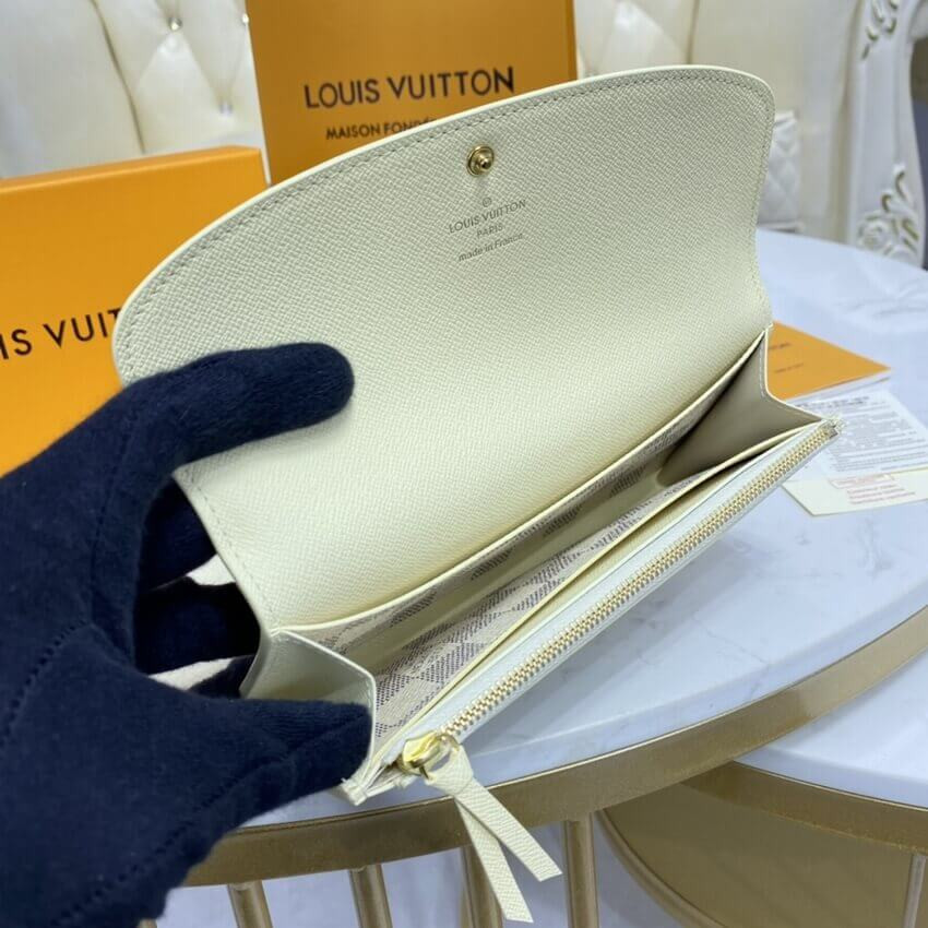 Louis Vuitton Damier Azur Canvas Emilie Wallet N41625