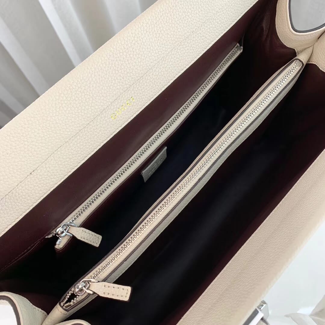 Gucci Zumi Grainy Leather Medium Top Handle Bag 564714