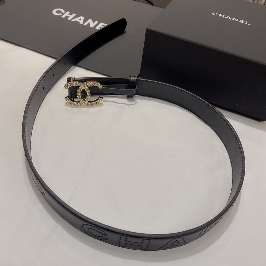 Chanel Quilted CC Logo Belt 3.0cm 34166