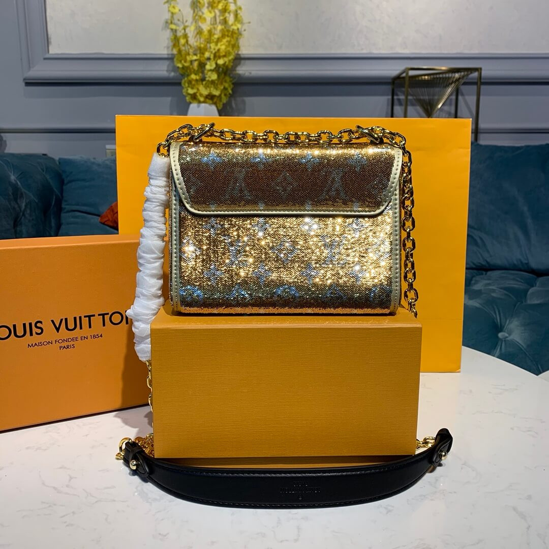 Louis Vuitton Twist PM with Gold Sequins M55842