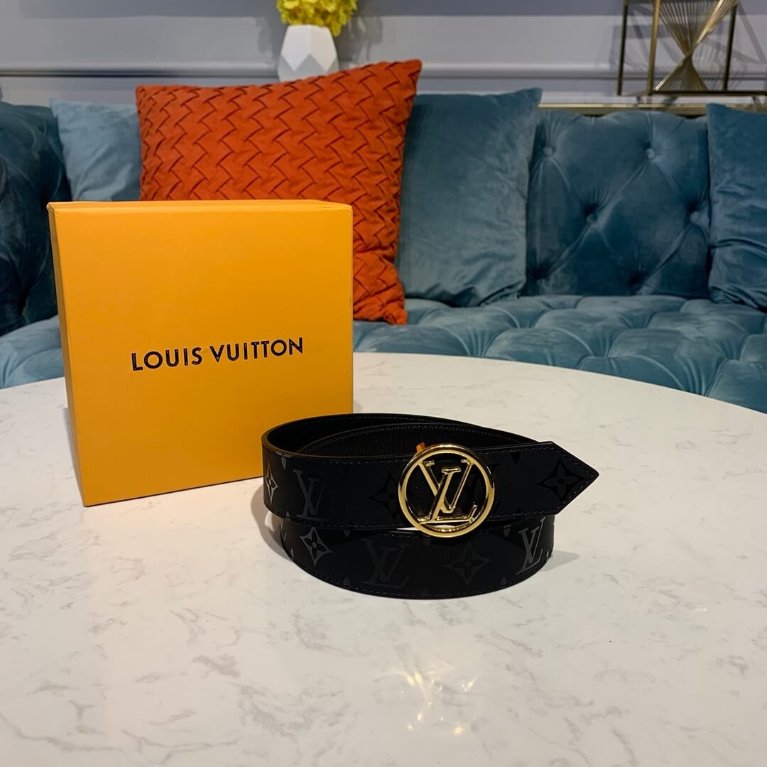 Louis Vuitton LV Circle 30mm Reversible Belt M0139W Gold