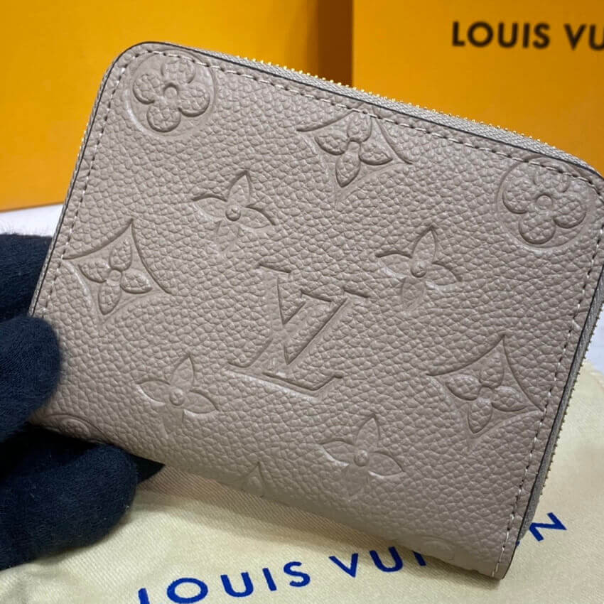 Louis Vuitton Monogram Empreinte Zippy Coin Purse Tourterelle