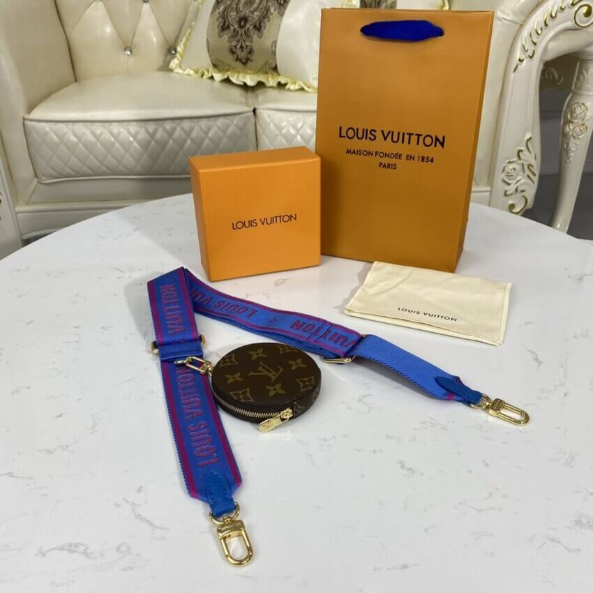 Louis Vuitton Pochette Bandouliere Multi Strap J02487 Blue&Red