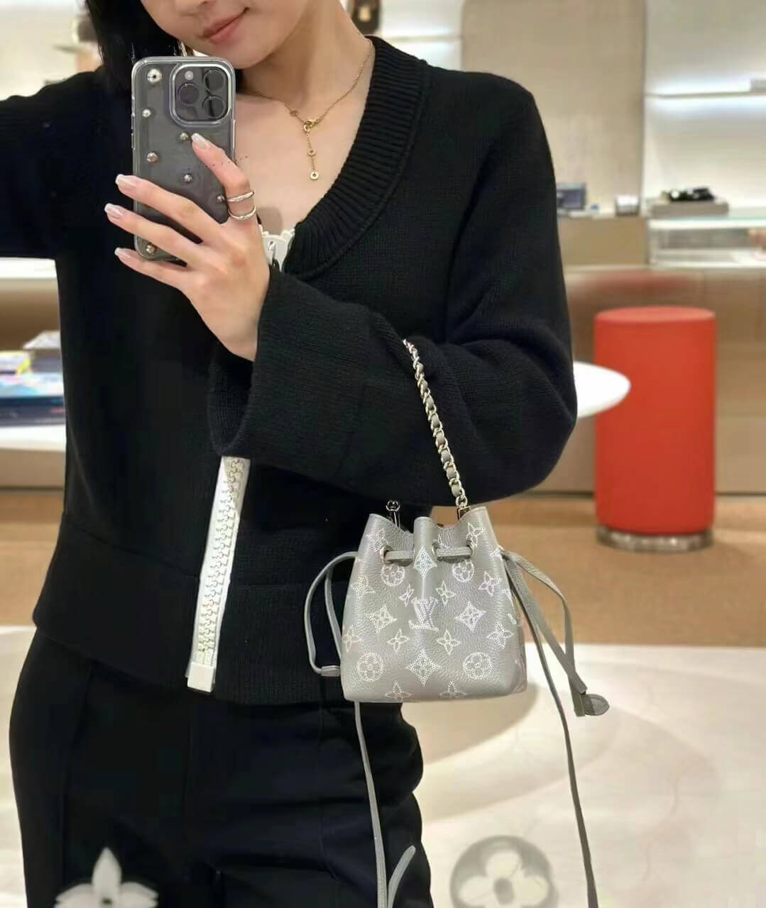 Louis Vuitton Pico Bella Bag M82731 Grey