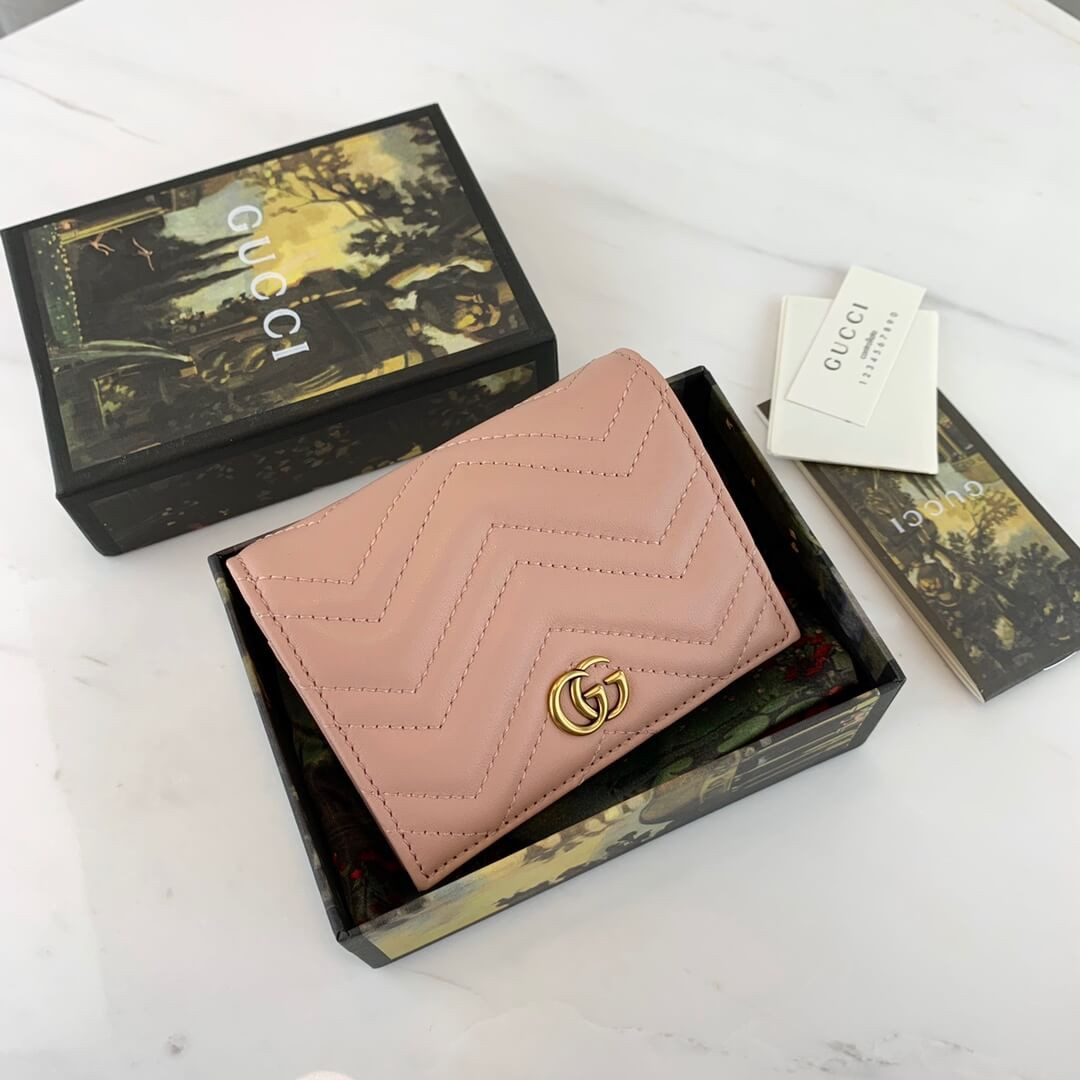 Gucci GG Marmont Card Case Wallet 466492