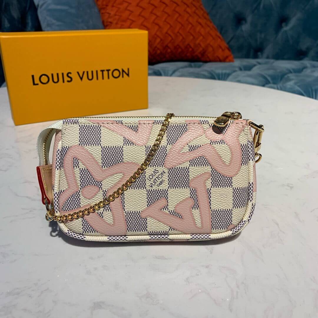 Louis Vuitton Damier Azur Canvas Mini Pochette Accessoires N60051