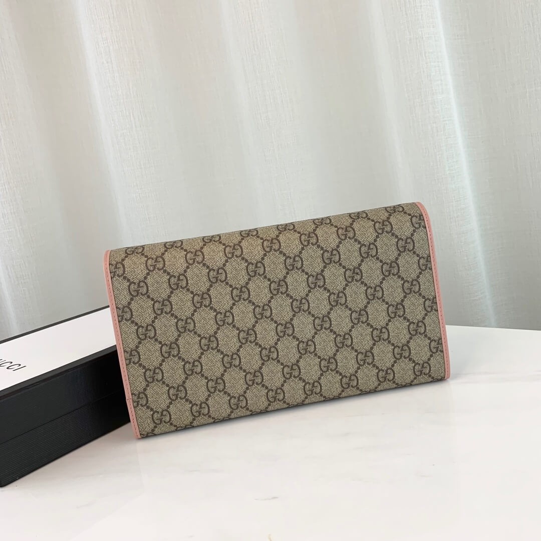 Gucci GG Canvas Continental Wallet 163252