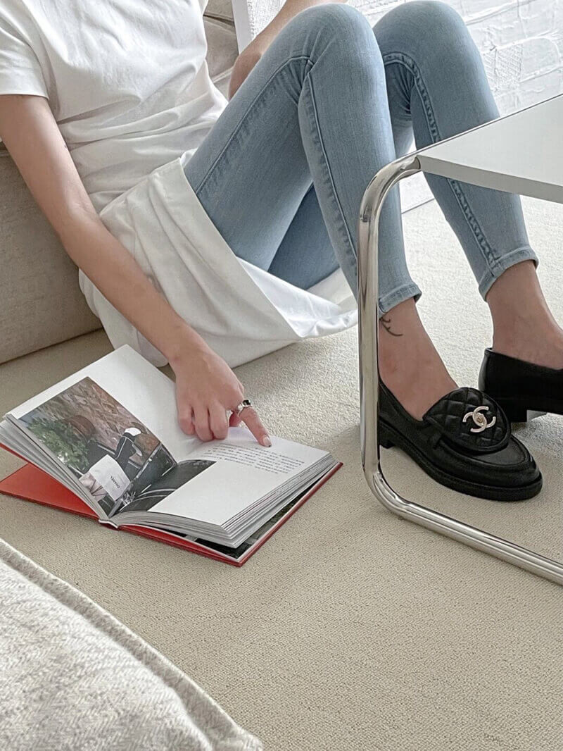 Chanel Black Lambskin Loafer G36646