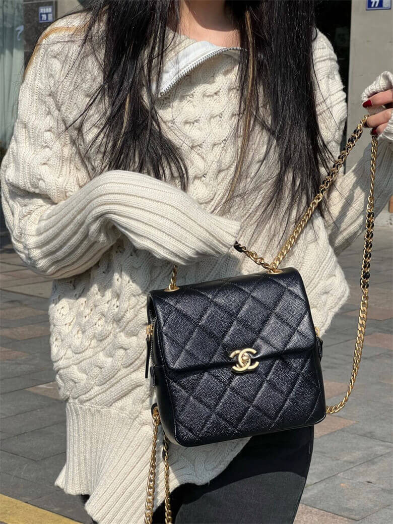 Chanel Backpack in Grained Calfskin AS3108