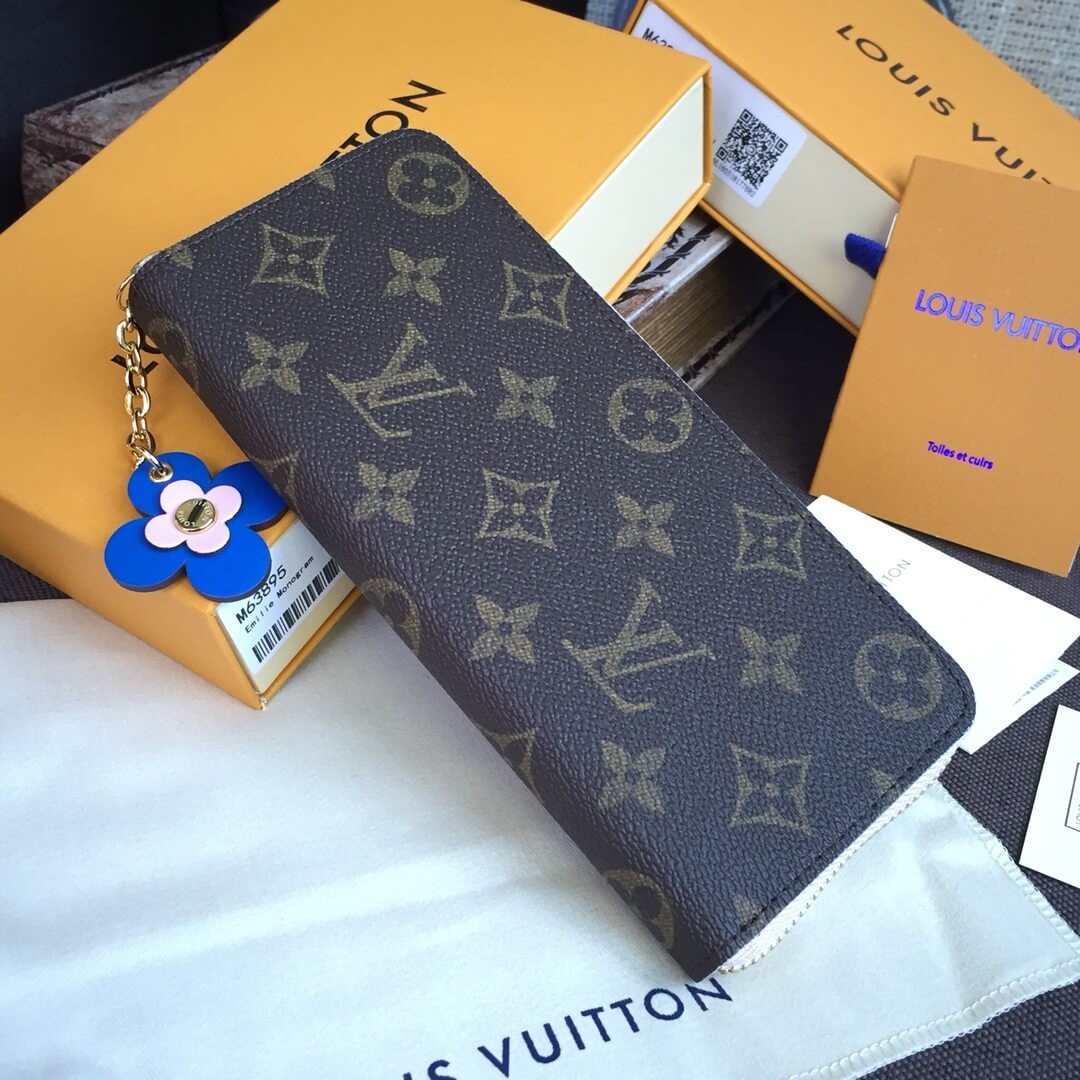 Louis Vuitton Monogram Cavas Clemence Wallet M63896