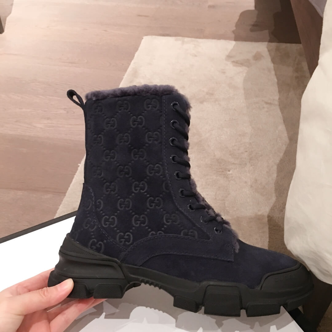 Gucci GG Wool Ankle Boot G1120A