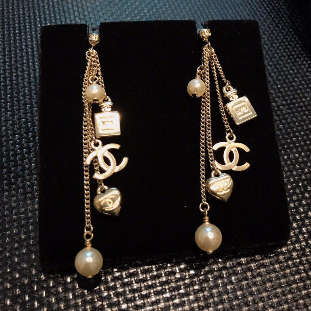 Chanel CC Tassels Earrings 460977