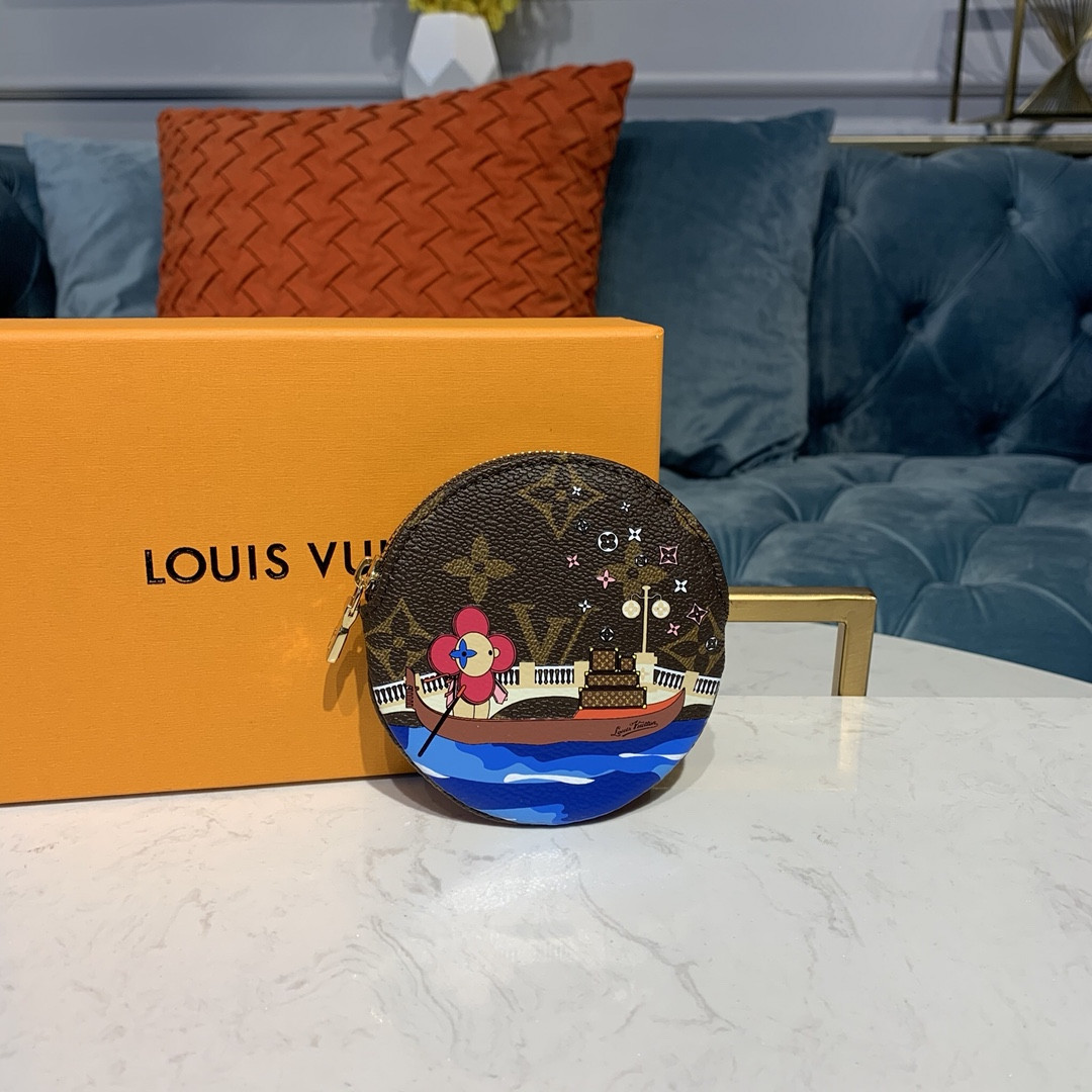 Louis Vuitton Venice Round Coin Purse M68485