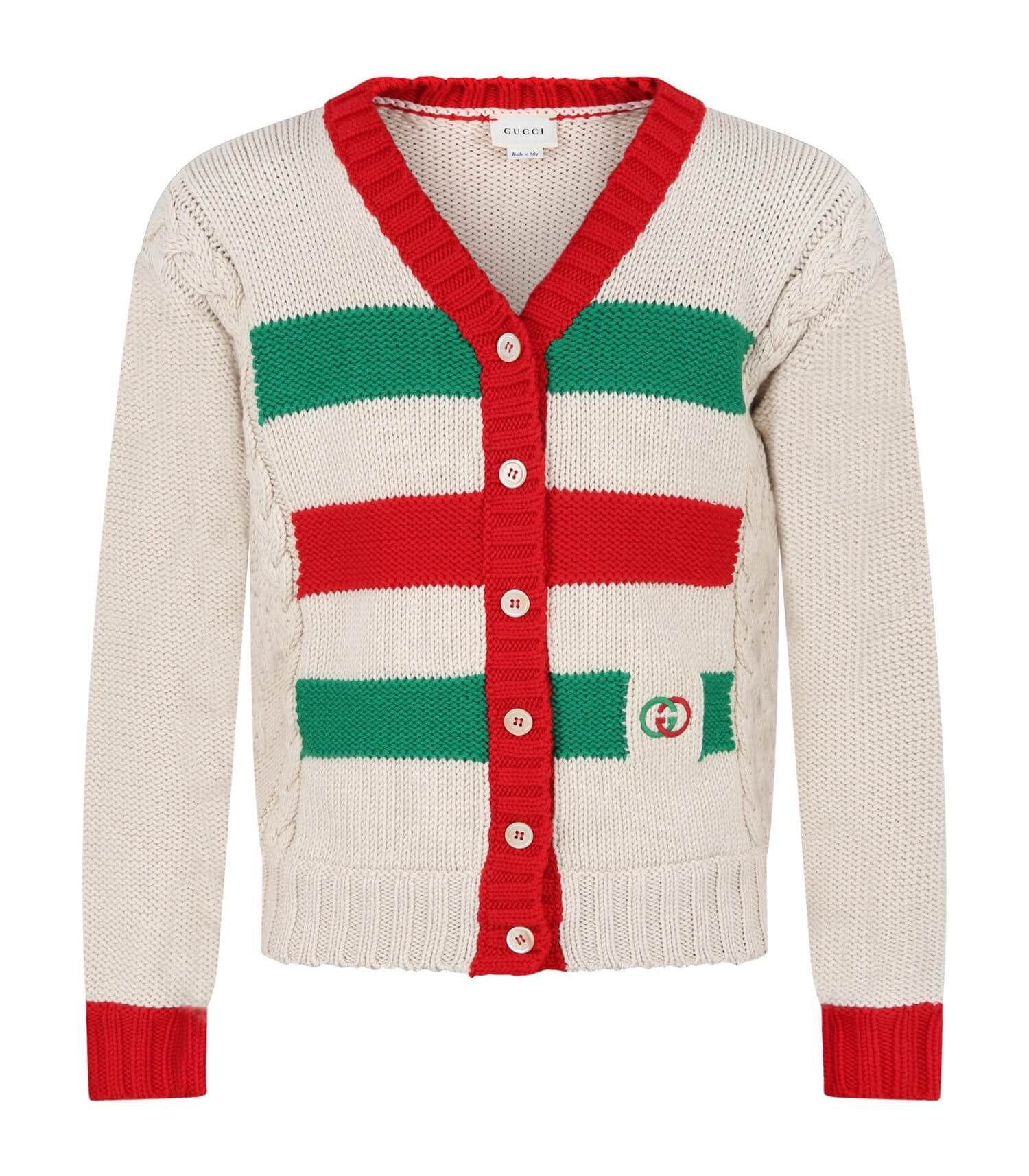 Gucci Ivory Cardigan with Double GG 622699