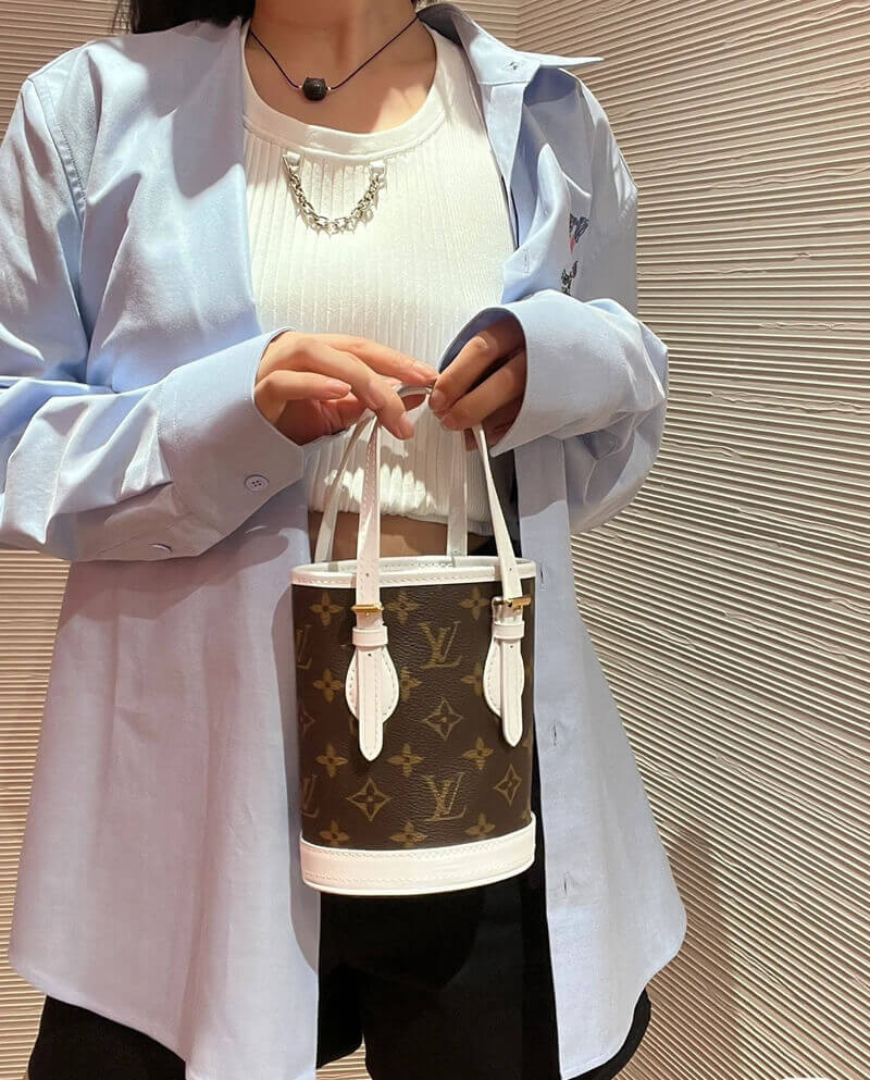 Louis Vuitton Monogram Nano Bucket Bag M81489