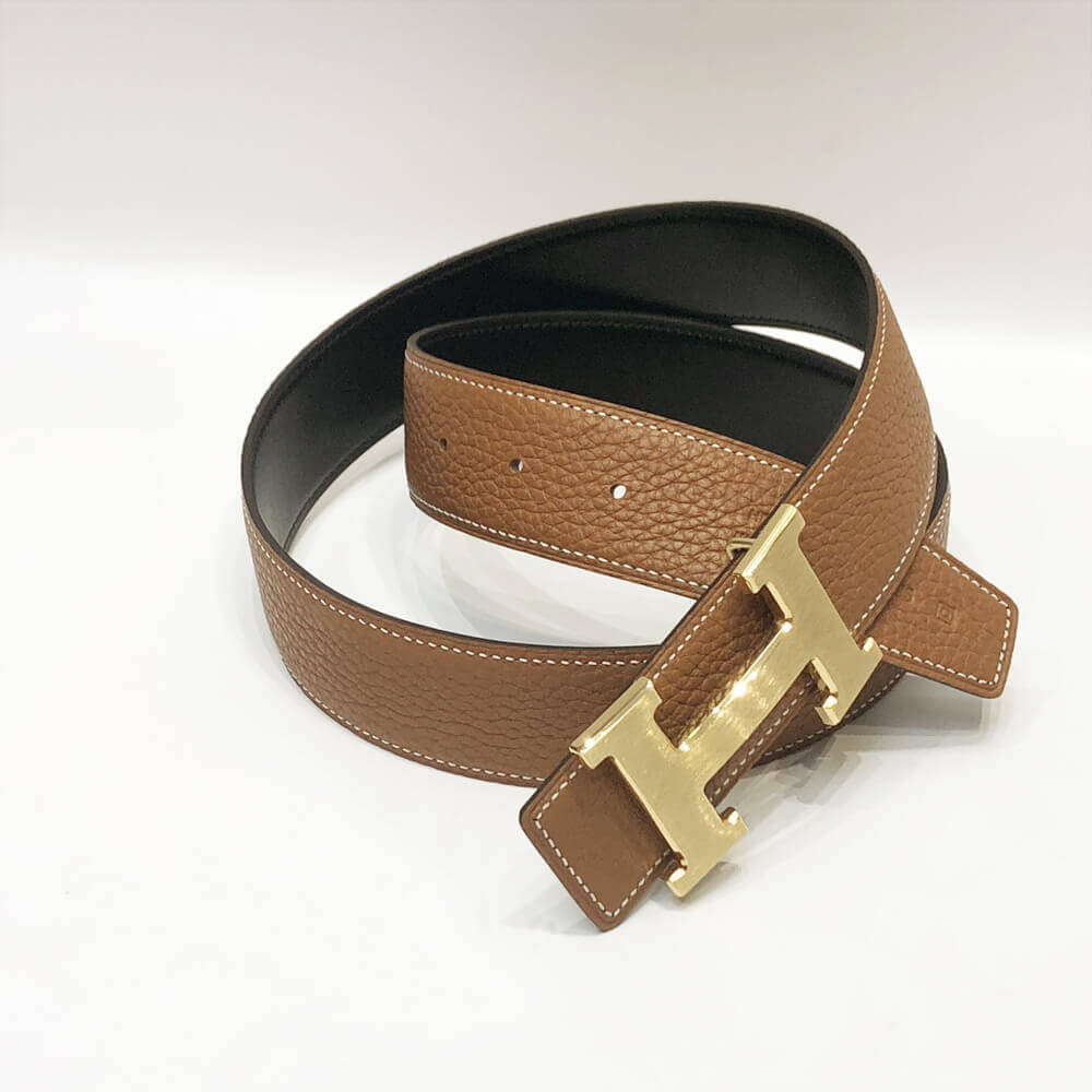 Hermes H Belt Buckle & Reversible Leather Strap 38 mm HB01