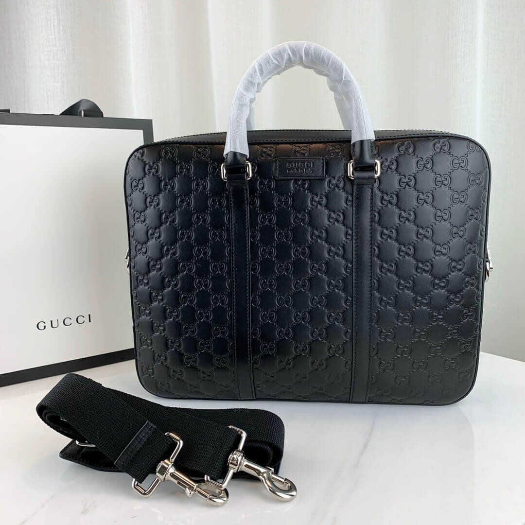 Gucci Signature Leather Briefcase 450944