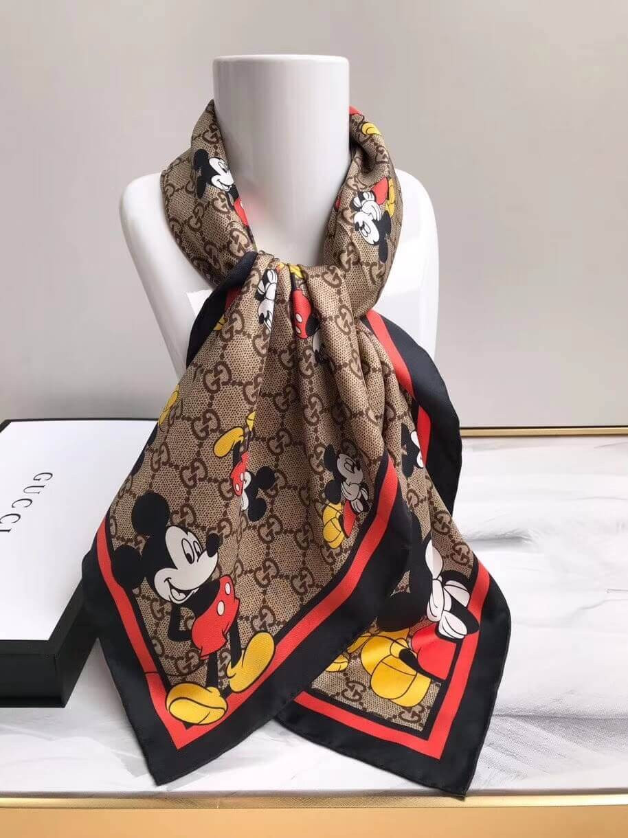 Disney x Gucci Chiffon Scarf 607324