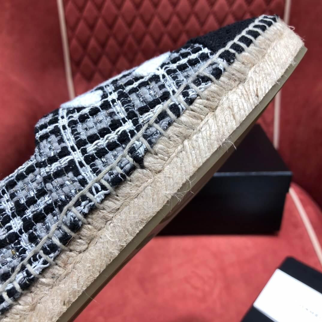 Chanel Tweed & Grosgrain Espadrilles G29762