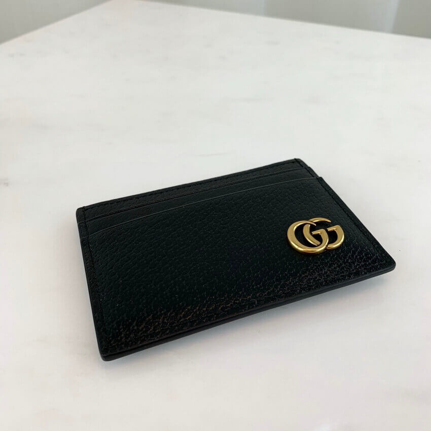 Gucci GG Marmont Metal-Free Tanned Leather Money Clip 436022