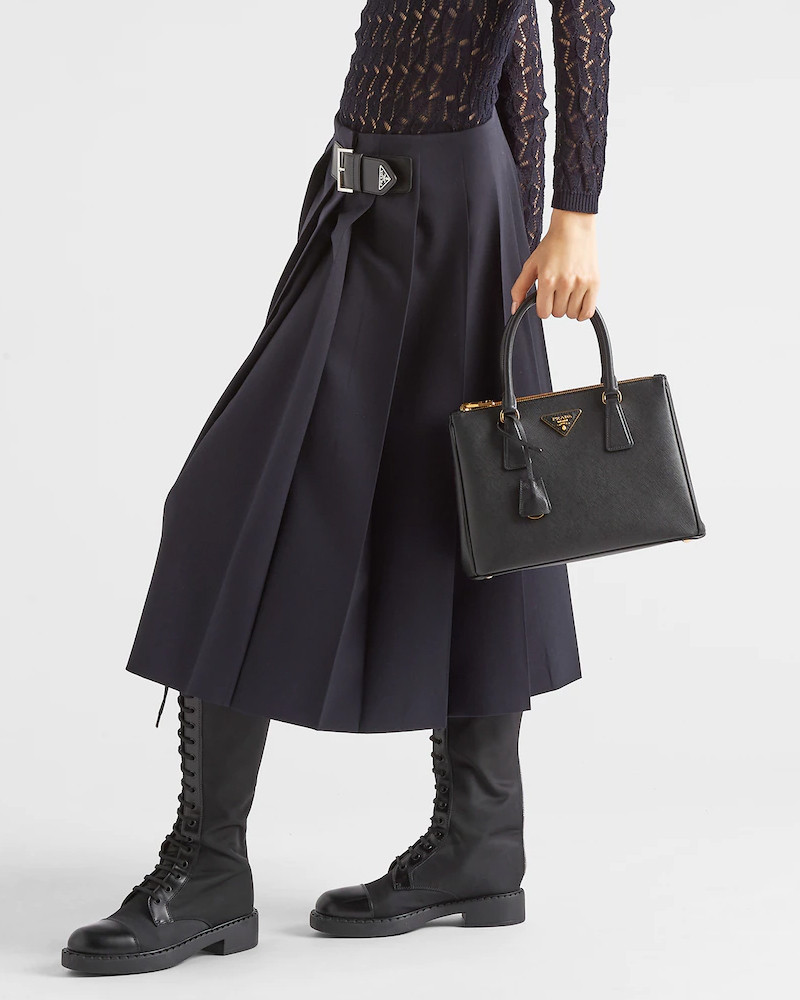 Prada Galleria Nude Medium Saffiano Leather Bag 1BA863