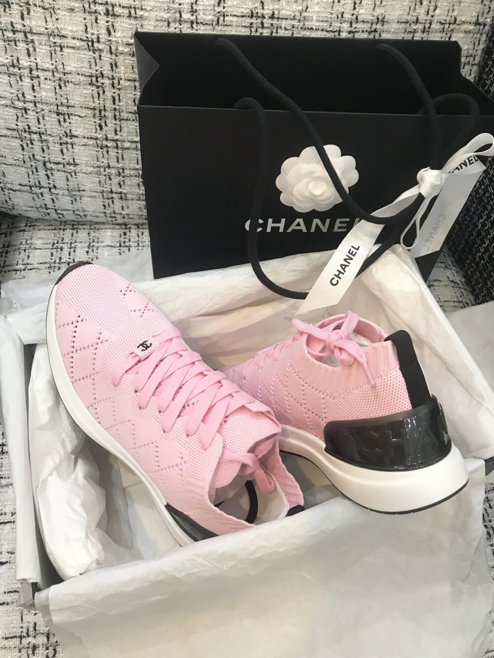 Chanel Mixed Fibers Sneakers G35549