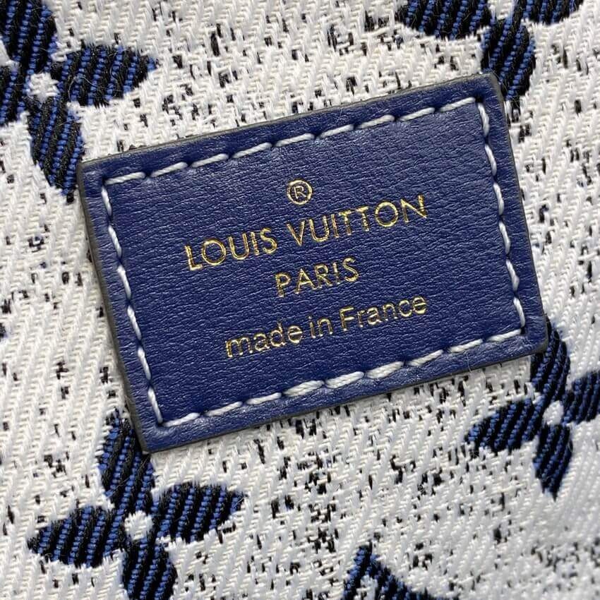 Louis Vuitton Denim Jacquard Textil Petit Noe M59606