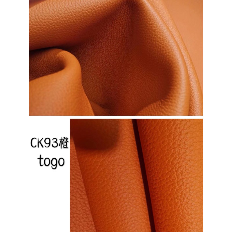 Hermes makes exclusive leather Togo calfskin: Orange